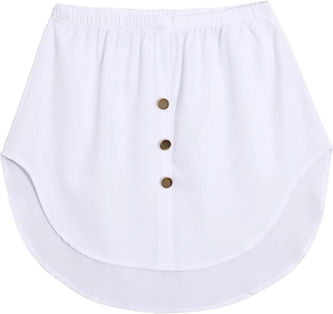 Womens New Versatile Shirts Hem Mini Skirts Fashion Layering Waist Bottom Extender Underwear A-line Skirt Butt Curtain