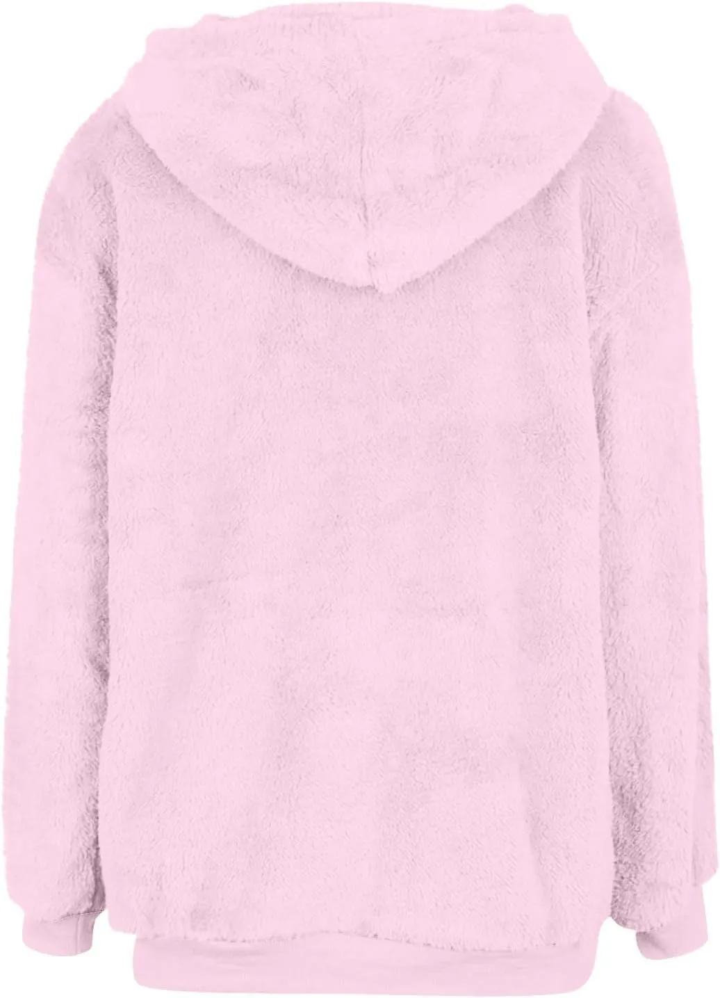 Women's Sherpa Quarter Zip Pullover Oversized Trendy comfy Hoodies Y2k Casual Drawstring Long Sleeve Sweatshirts