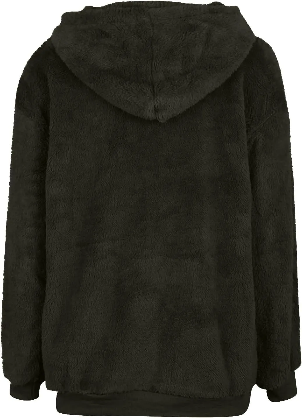 Women's Sherpa Quarter Zip Pullover Oversized Trendy comfy Hoodies Y2k Casual Drawstring Long Sleeve Sweatshirts