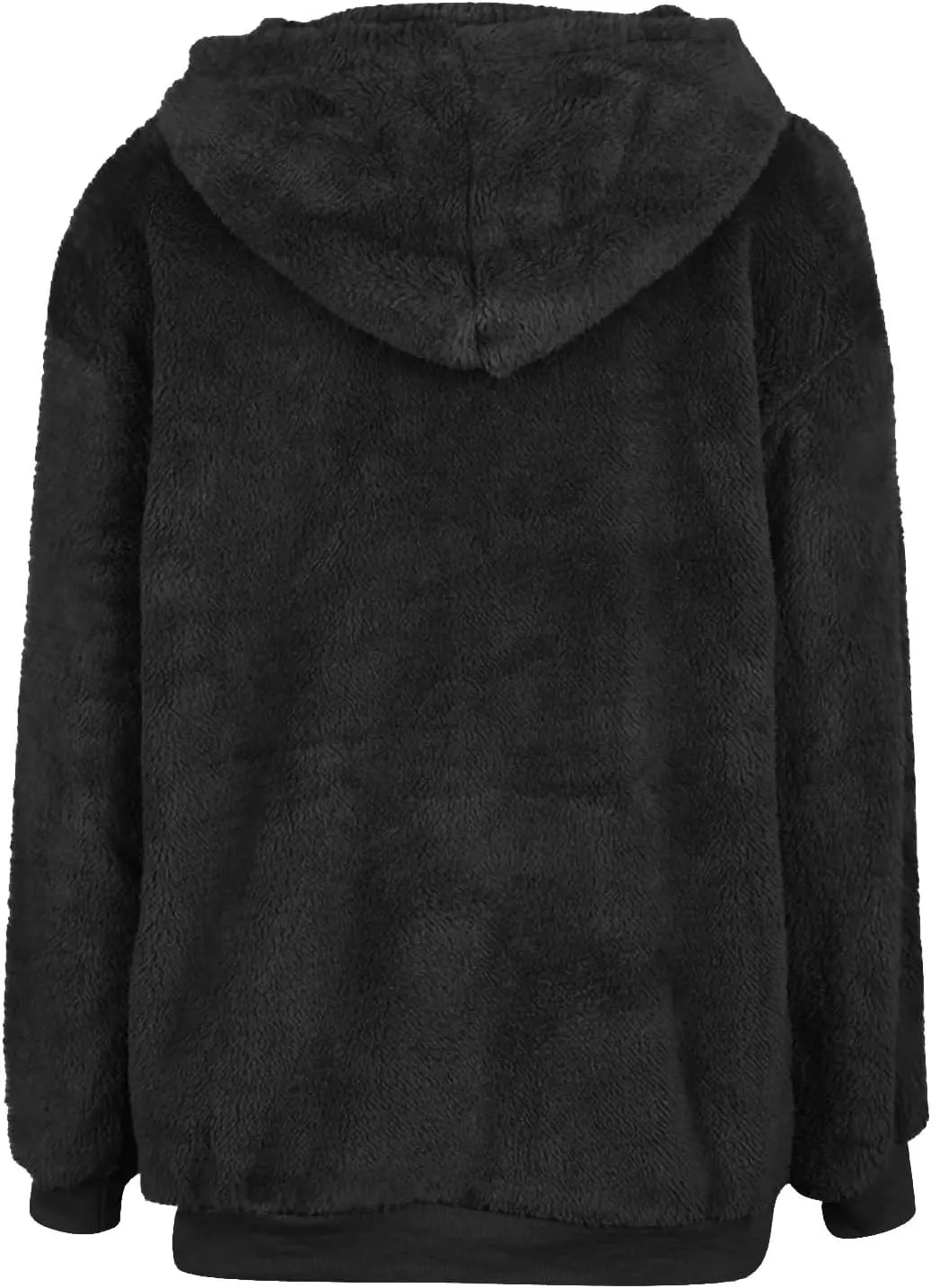Women's Sherpa Quarter Zip Pullover Oversized Trendy comfy Hoodies Y2k Casual Drawstring Long Sleeve Sweatshirts
