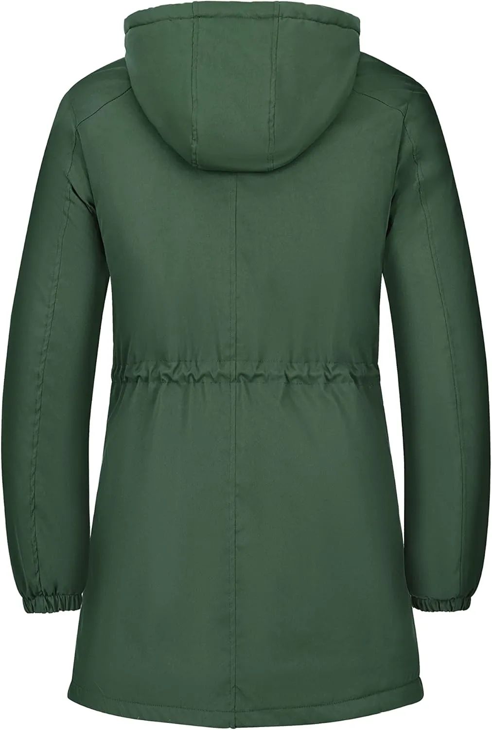Women's Winter Waterproof Warm Mid-Length Puffer Jacket Parka With Hood