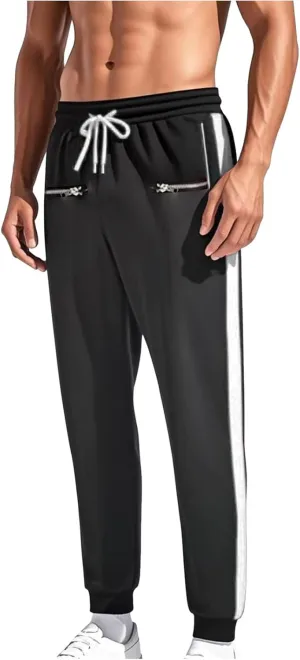 Work Pants for Men Slim Fit Stretch Active Pants Plus Size Ice Breathable Casual Comfy Pants Trousers with Pockets