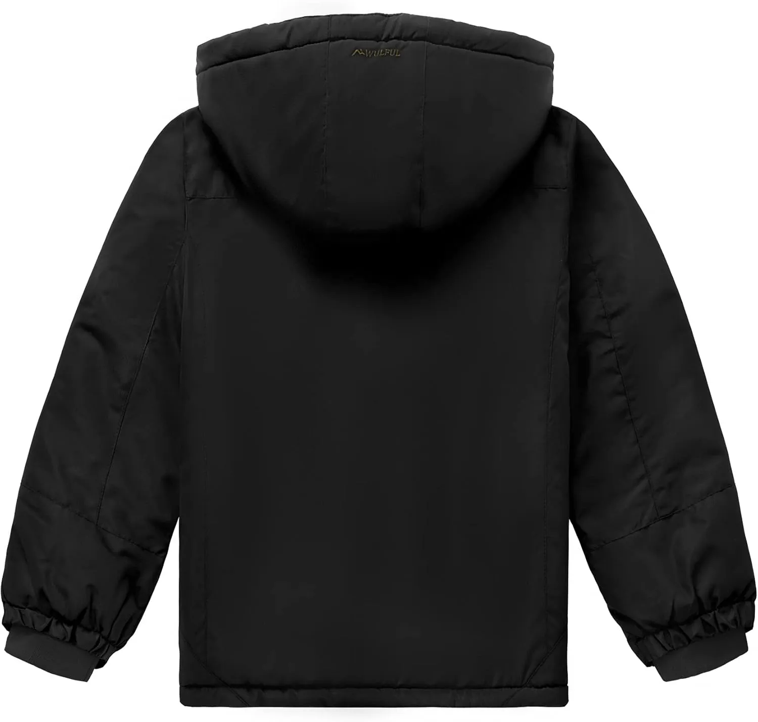 WULFUL Boy's Waterproof Ski Jacket Warm Fleece Hooded Winter Snow Coat