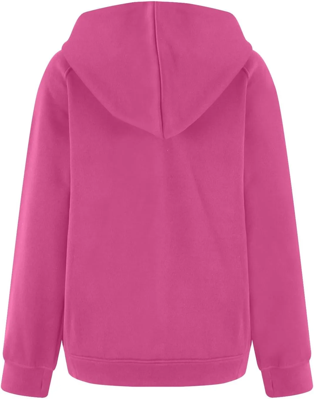 Zip Up Hoodie Women Comfy Warm Fleece Jacket Oversized Sweatshirt Thumb Hole Workout Winter Jackets Coat with Pocket